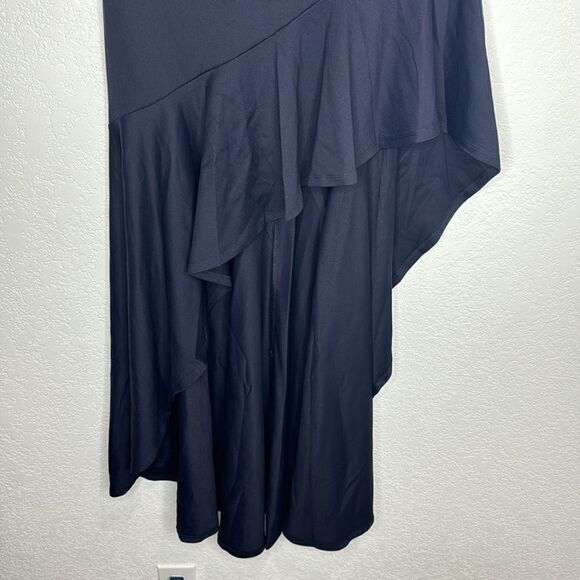 NWT Susana Monaco Navy Tube Ruffle Dress Maxi XL Revolve - Picture 5 of 13